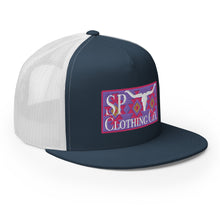 Load image into Gallery viewer, "Pink on Purple" Yupoong Hat