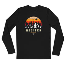 Load image into Gallery viewer, "Western" Long Sleeve Fitted Crew