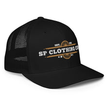Load image into Gallery viewer, "SP Wagon Wheel Logo" Mesh Back Trucker Cap