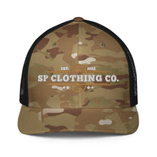 Load image into Gallery viewer, "SP Wagon Wheel Logo" Mesh Back Trucker Cap