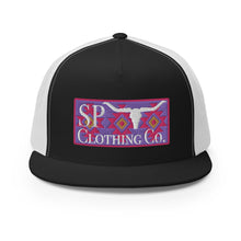 Load image into Gallery viewer, &quot;Pink on Purple&quot; Yupoong Hat
