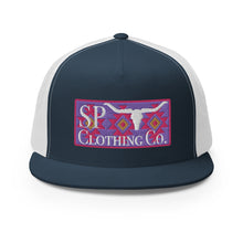 Load image into Gallery viewer, &quot;Pink on Purple&quot; Yupoong Hat
