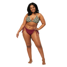 Load image into Gallery viewer, Women&#39;s Aztec &amp; Maroon Bottom Bikini
