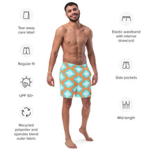 Load image into Gallery viewer, Men&#39;s Aztec Swim Trunks
