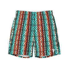 Load image into Gallery viewer, Men&#39;s Aztec Swim Trunks
