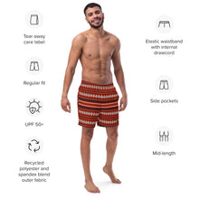 Load image into Gallery viewer, Men&#39;s Aztec Swim Trunks
