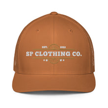 Load image into Gallery viewer, &quot;SP Wagon Wheel Logo&quot; Mesh Back Trucker Cap
