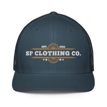 Load image into Gallery viewer, &quot;SP Wagon Wheel Logo&quot; Mesh Back Trucker Cap
